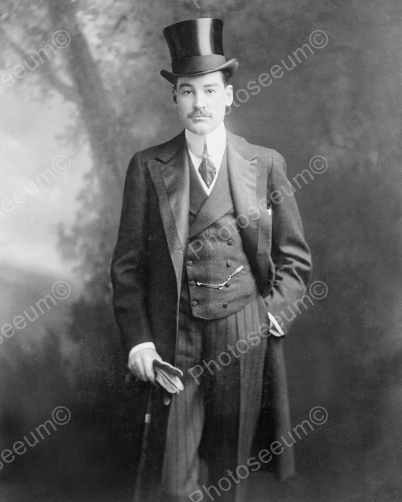 Victorian Man In Top Hat Formal1800s Classic 8 by 10 Reprint Photograph